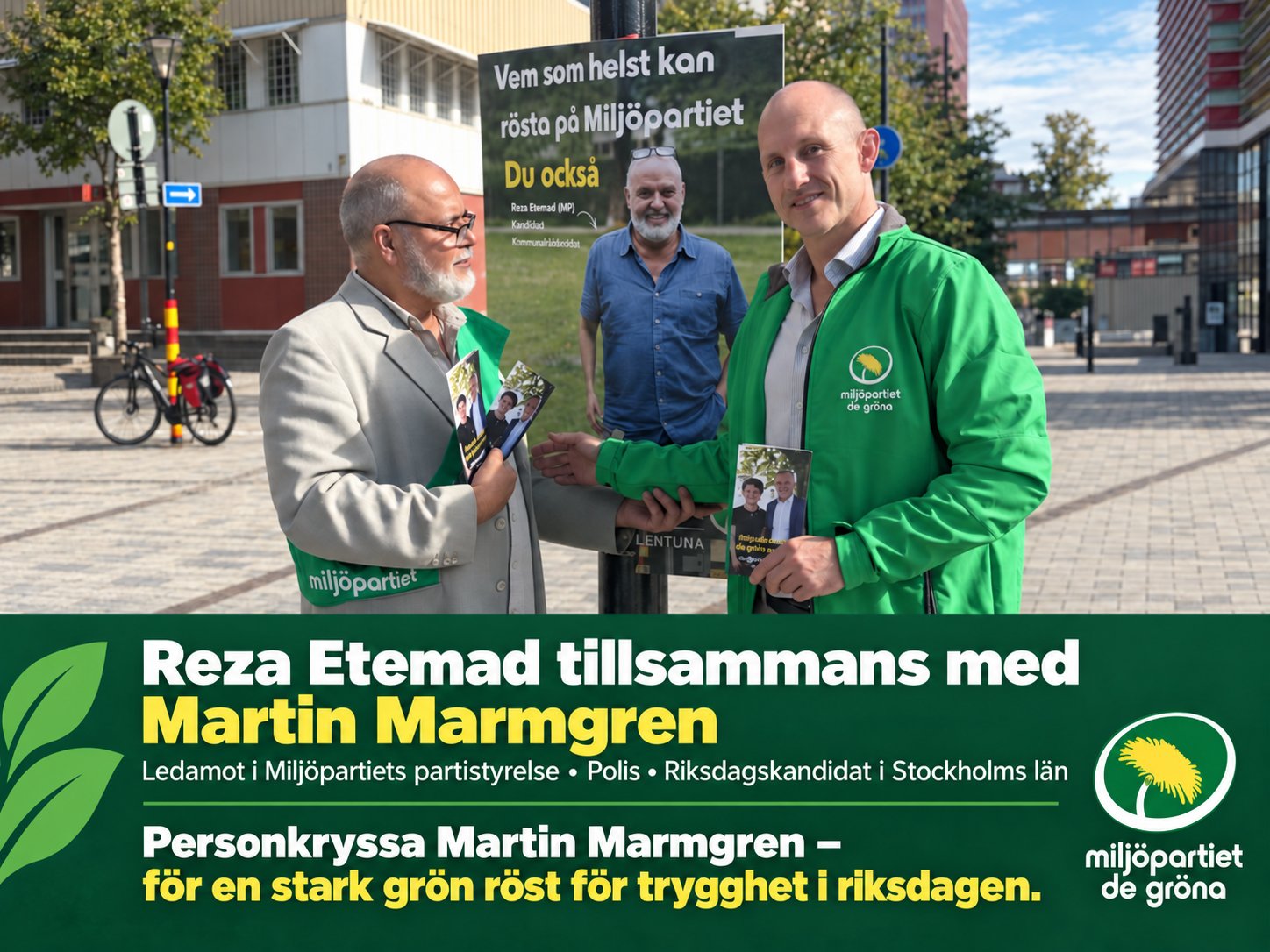 Reza Etemad tillsammans med Martin Marmgren